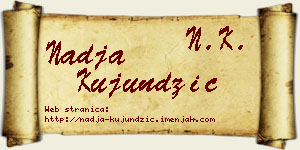Nadja Kujundžić vizit kartica